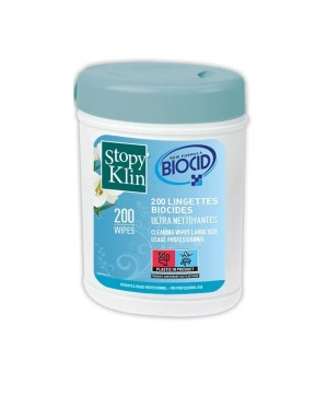 Lingettes nettoyantes Stopy Klin x200 Biocide