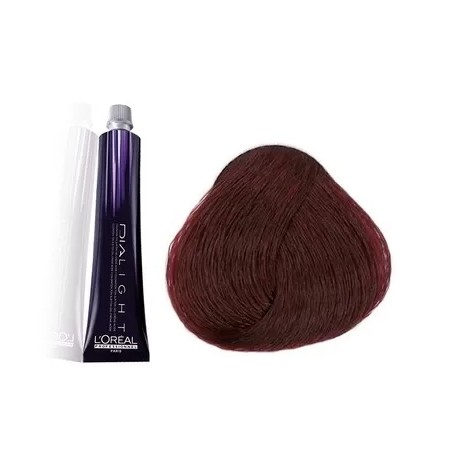 4.65 - CHATAIN ROUGE ACAJOU - COLORATION DIALIGHT - (50ml)