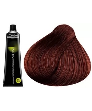 4.45 - CHATAIN CUIVRÉ ACAJOU - COLORATION INOA - (60ml)