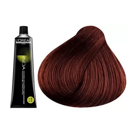 4.45 - CHATAIN CUIVRÉ ACAJOU - COLORATION INOA - (60ml)