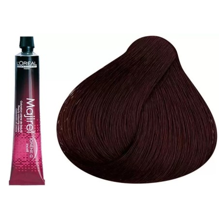 4.56 - CHATAIN CUIVRÉ ROUGE - COLORATION MAJIREL - (50ml)