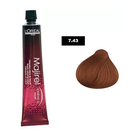 7.43 - BLOND CUIVRÉ DORÉ - COLORATION MAJIREL - (50ml)