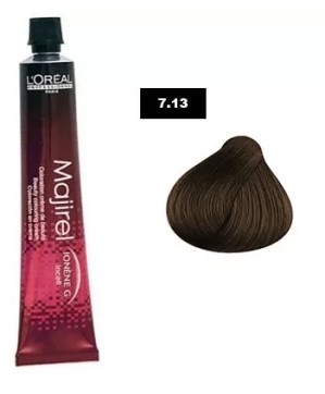 7.13 - BLOND CENDRE DORÉ - COLORATION MAJIREL - (50ml)