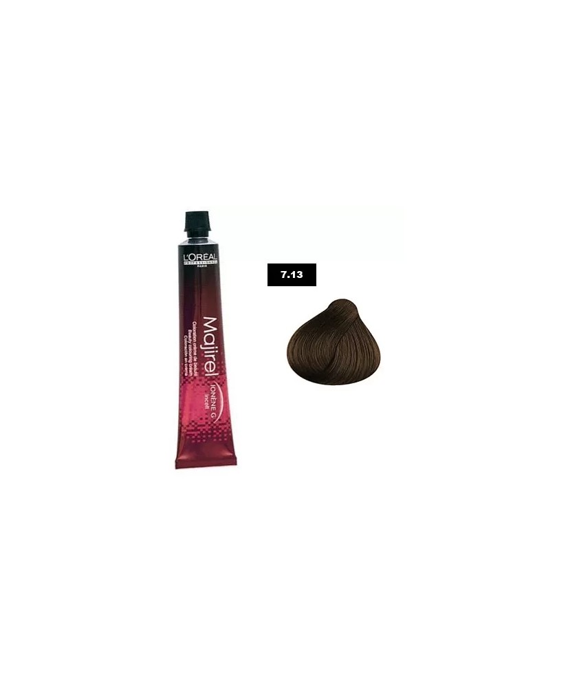 7.13 - BLOND CENDRE DORÉ - COLORATION MAJIREL - (50ml)