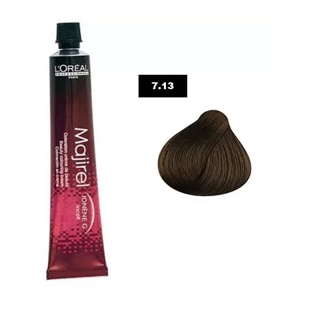 7.13 - BLOND CENDRE DORÉ - COLORATION MAJIREL - (50ml)