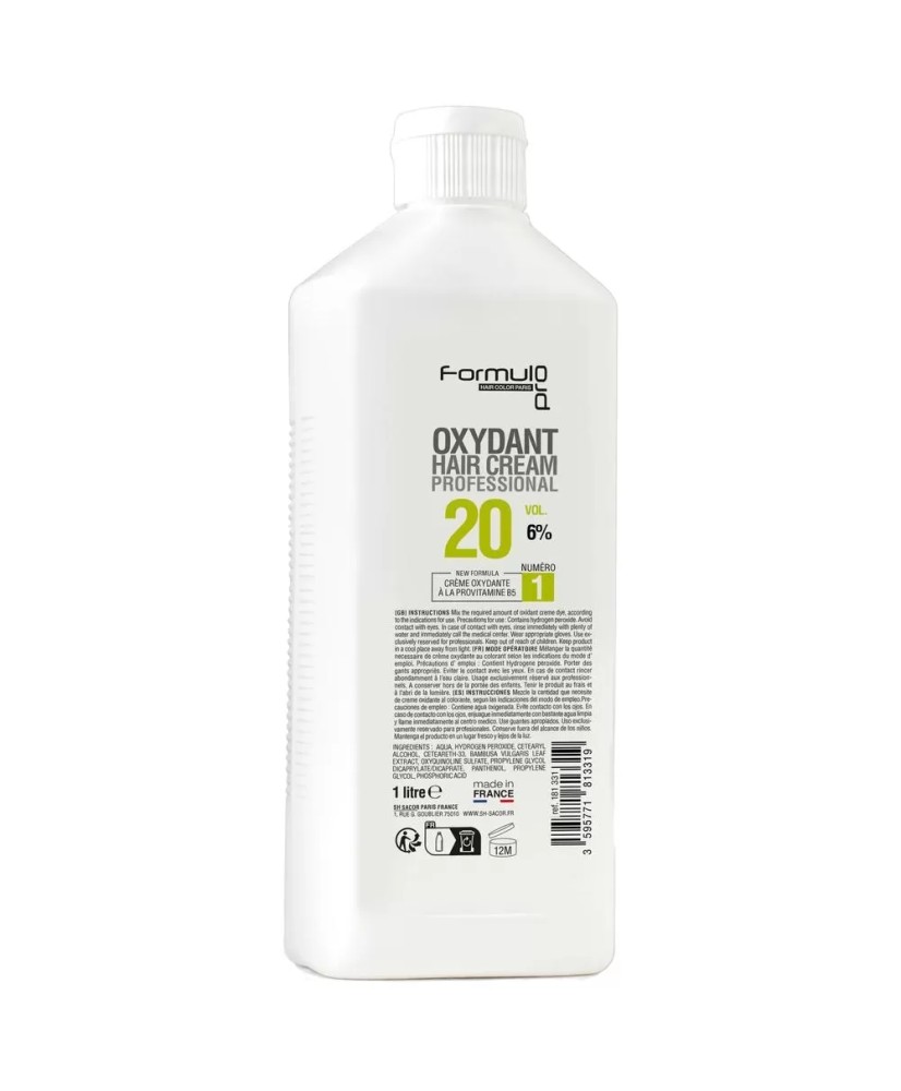 Oxydant crème 6% - 20Vol N°1 - Formul Pro (1L)