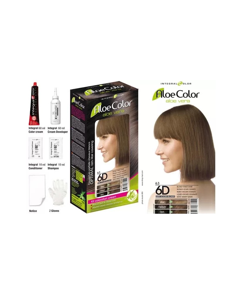 6.3 - BLOND FONCÉ DORÉ - COLORATION INTEGRAL BEAUTY