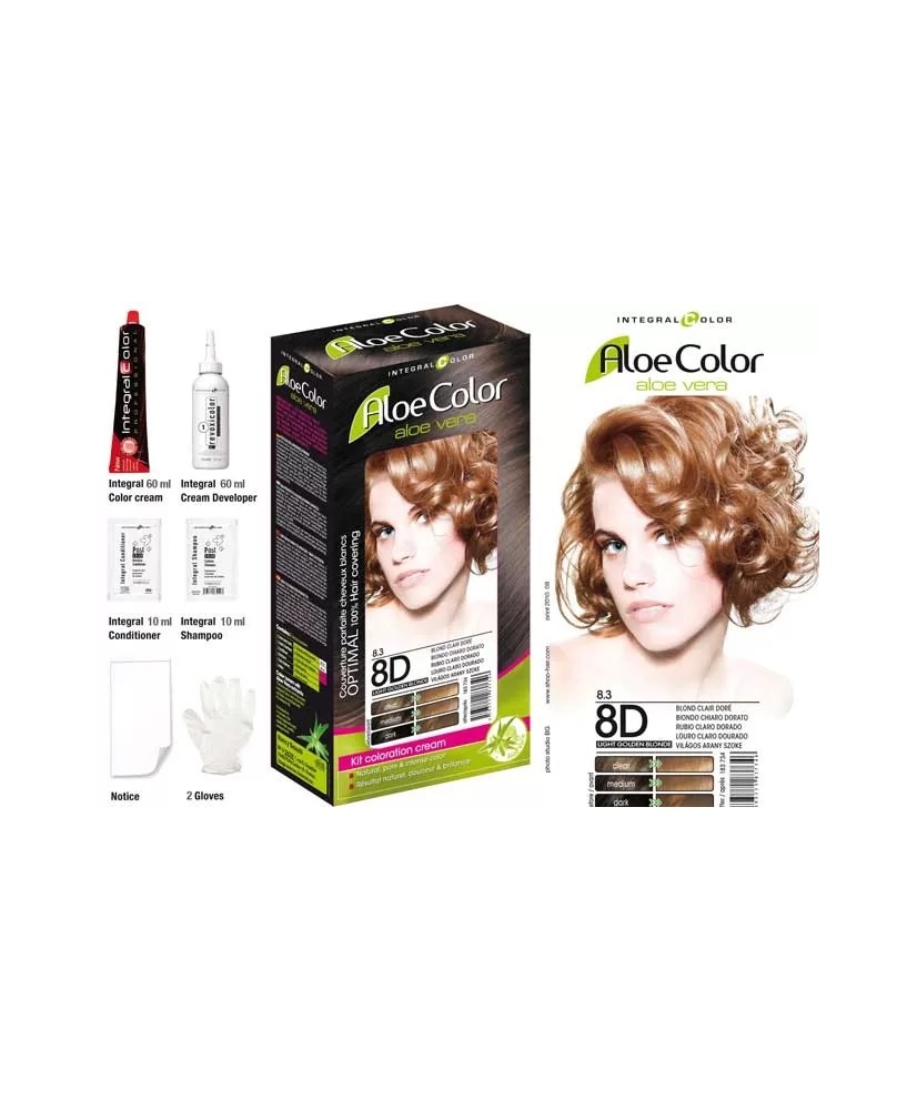8.3 - BLOND CLAIR DORÉ - COLORATION INTEGRAL BEAUTY