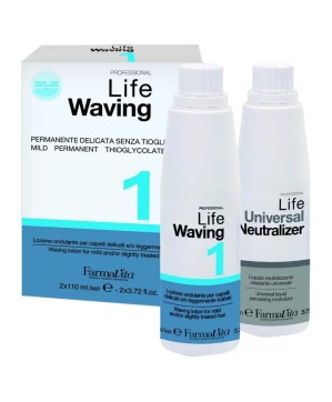 Permanente Life Acid Structurante - Cheveux Naturels, 110+110 ml, Farmavita