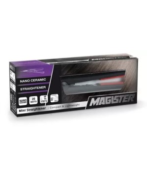 Mini Lisseur MAGISTER noir Tourmaline 6 Cm