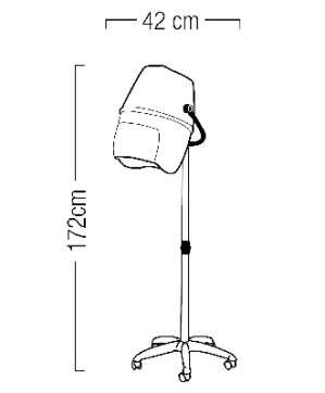 Casque Pro EKO avec Pied - 1075 Watts - MAGISTER