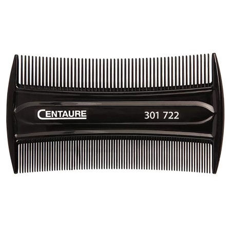 Peigne Antiparasite Fin ABS noir(8,5cm) - CENTAURE
