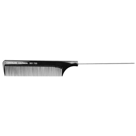 Peigne à Queue Métalique ABS Noir (23,2cm) - CENT