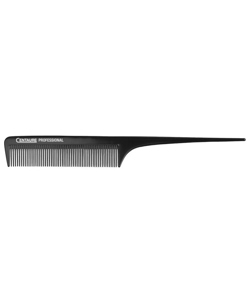 Peigne queue dents fines ABS Noir 205mm  Centaure