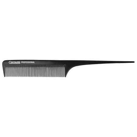 Peigne queue dents fines ABS Noir 205mm  Centaure