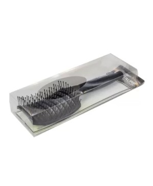 Brosse Braziline Lissant.Incurvée NYL 11Rgs Perlés