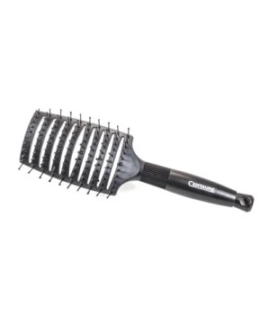Brosse Braziline Lissant.Incurvée NYL 11Rgs Perlés