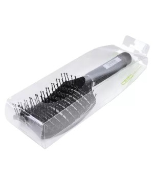 Brosse Braziline Lissant.Incurvée NYL 11Rgs Perlés