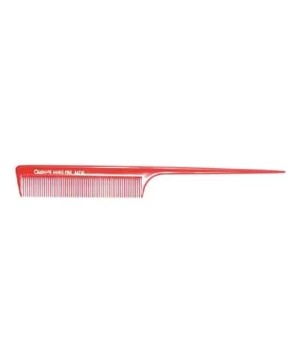 Peigne classique à queue, dents fines rouge Cent-