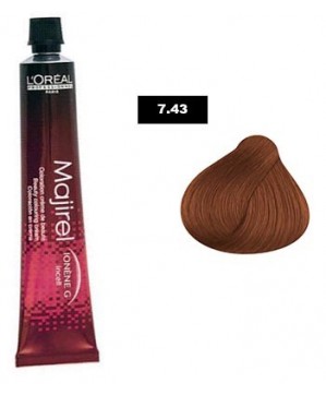 Coloration Majirel 7.43 - L'Oréal Pro (50ml)