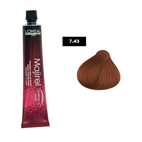 Coloration Majirel 7.43 - L'Oréal Pro (50ml)