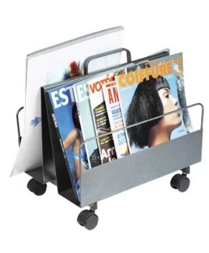 Porte Journeaux Métalo avec roulettes