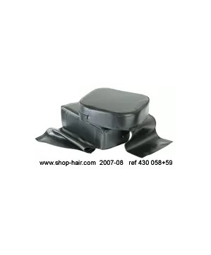 Pouf de fauteuil pour enfant  Midi Noir (10 cm)