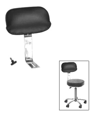 Dossier Noir pour tabourets Métalo