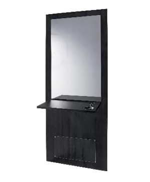 COIFFEUSE DANY NOIRE AVEC MIROIR ET TABLETTE