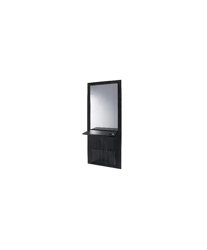 COIFFEUSE DANY NOIRE AVEC MIROIR ET TABLETTE