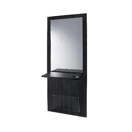 COIFFEUSE DANY NOIRE AVEC MIROIR ET TABLETTE