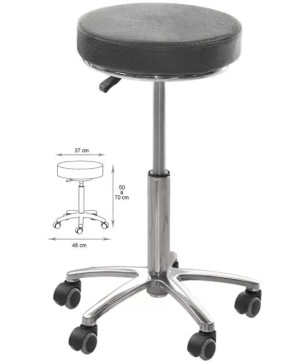 Tabouret de Coupe SANTIA-2  Noir Hauteur réglable