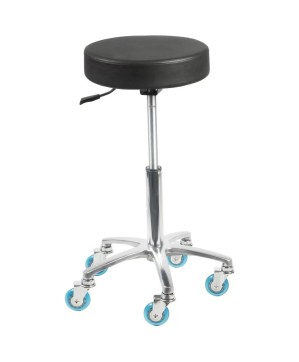 Tabouret Coupe Roma Noir Pompe Lift Gaz