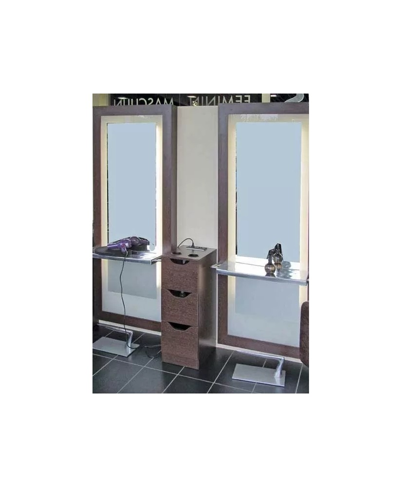 COLOR MEUBLE INTER COIFFEUSE MAKY 3 TIROIRS