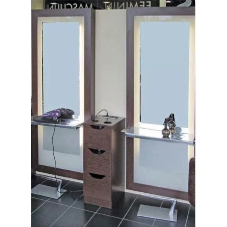 COLOR MEUBLE INTER COIFFEUSE MAKY 3 TIROIRS