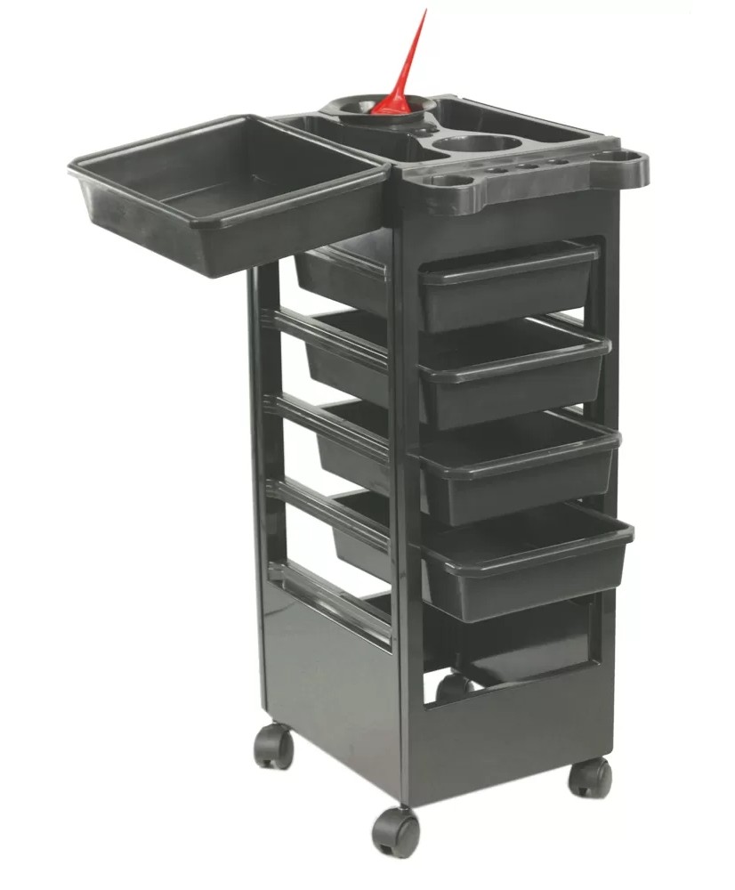 Table Baky Noire 5 Tiroirs Teinture/Permanente