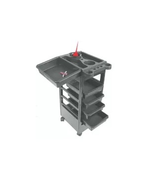Table Baky Noire 5 Tiroirs Teinture/Permanente