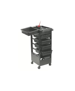 Table Baky Noire 5 Tiroirs Teinture/Permanente