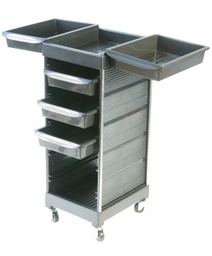 Table de Service PROTEK Noire - 5 Tiroirs