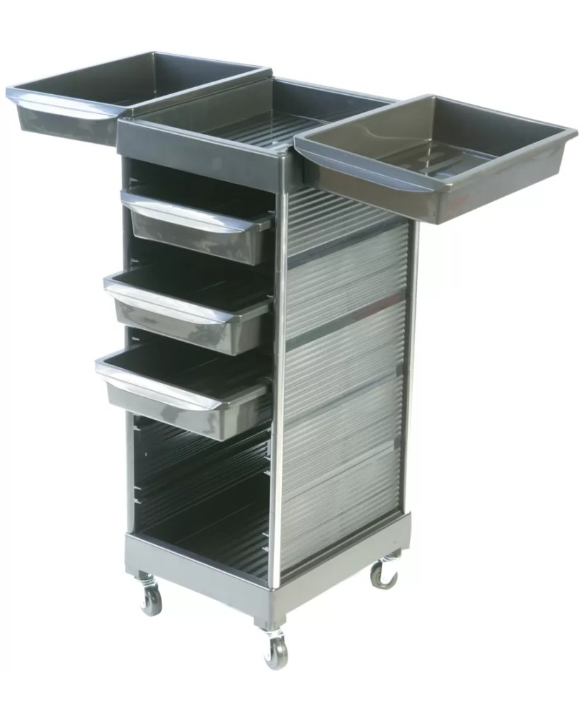 Table de Service PROTEK Noire - 5 Tiroirs