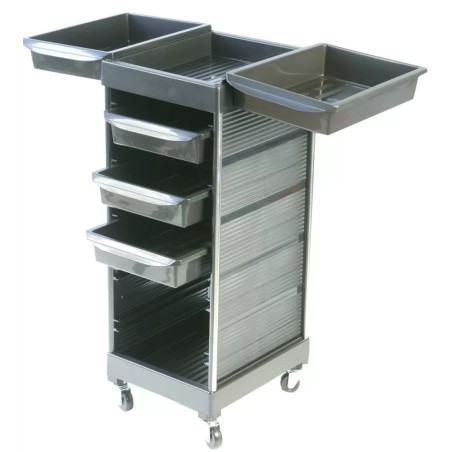 Table de Service PROTEK Noire - 5 Tiroirs
