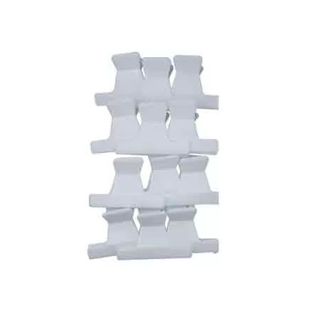 Pince Croco Blanche Eco Pm (6cm) X12
