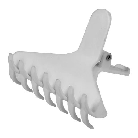 Pince Croco Blanche Miami Extra (8cm) X12