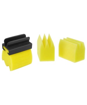 Éponge Saturateur à Poignée- Avec 3 Éponges Jaunes