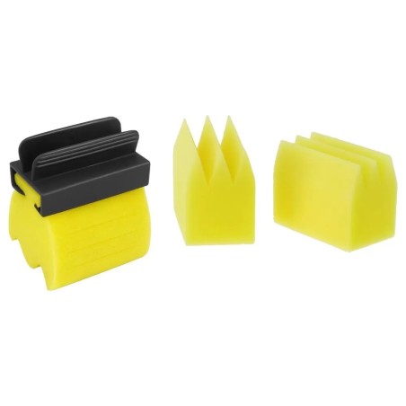 Éponge Saturateur à Poignée- Avec 3 Éponges Jaunes