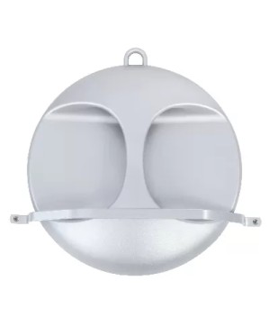Grand Miroir ICE avec poignée Diam270mm Argent