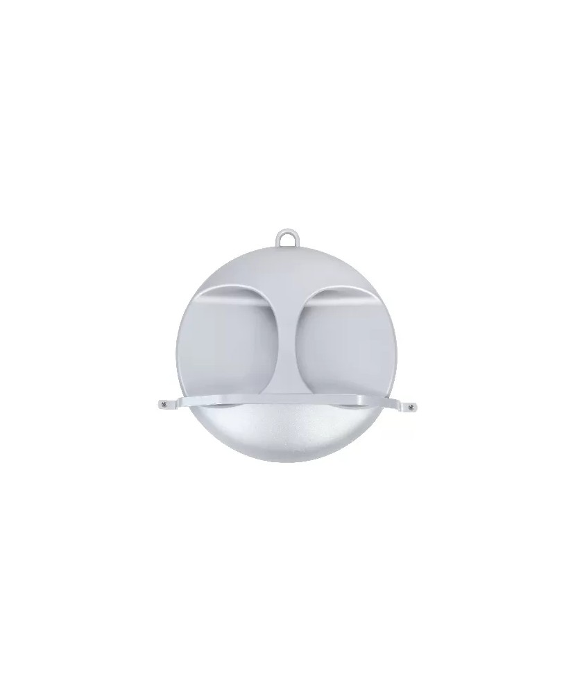 Grand Miroir ICE avec poignée Diam270mm Argent