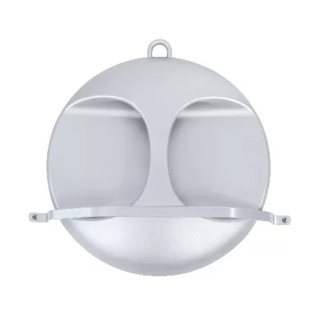 Grand Miroir ICE avec poignée Diam270mm Argent