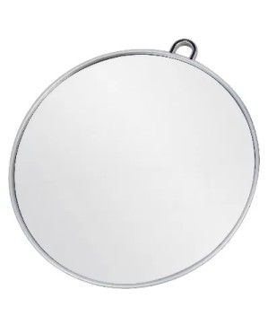 Grand Miroir ICE avec poignée Diam270mm Argent