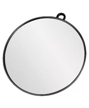 Grand Miroir ICE Noir Avec Poignée (Diam. 270mm)